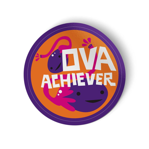 Ova Achiever Sticker by Badge Bomb