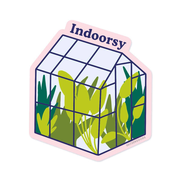Indoorsy Greenhouse Sticker by Seltzer Goods