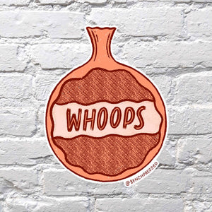 Whoops Sticker by Bench Pressed