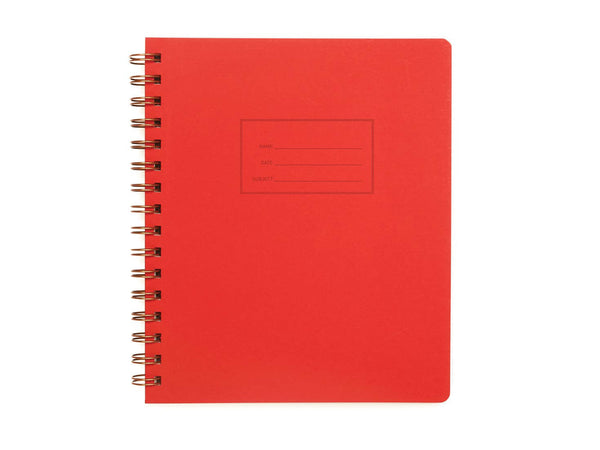Lined Warm Red Standard Notebook by Shorthand Press