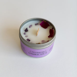4oz. Pathway Candle with Amethyst by Cultivating Luminescence