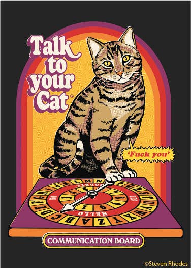 Talk to your cat Magnet by Ephemera