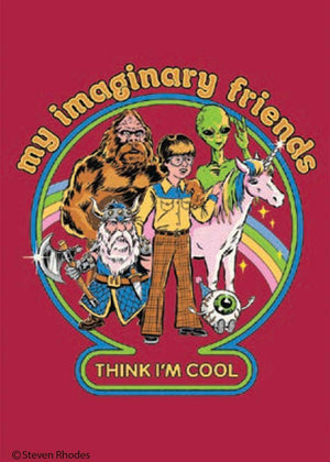 My imaginary friends think I'm cool- Magnet by Ephemera