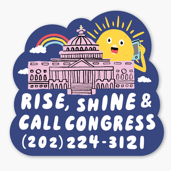 Call Congress Sticker by Party of One