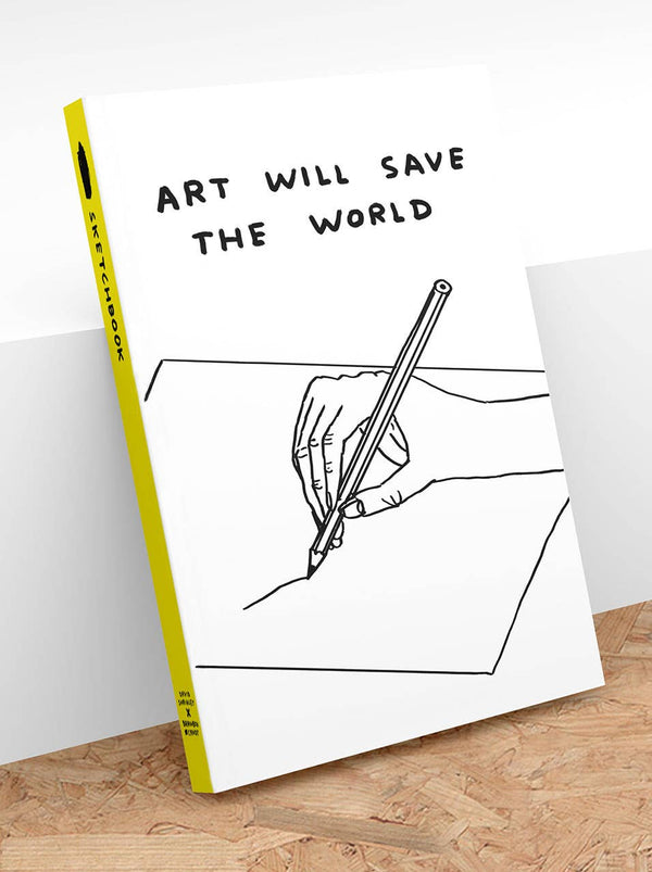 Art Will Save The World A5 Sketchbook by David Shrigley x Brainbox Candy
