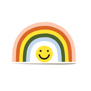 Smile Rainbow Die Cut Sticker by Worthwhile Paper