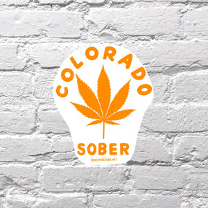 Colorado Sober Sticker by Bench Pressed