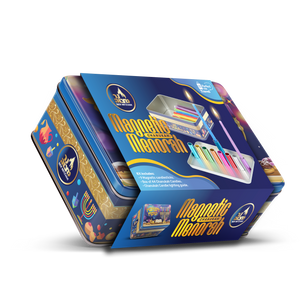 Magnetic Menorah Set In Tin