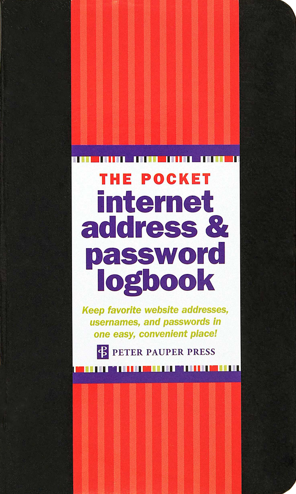 Pocket Internet Address & Password Logbook by Peter Pauper Press