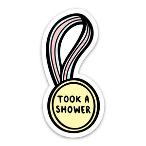 Took a Shower Sticker by Brittany Paige