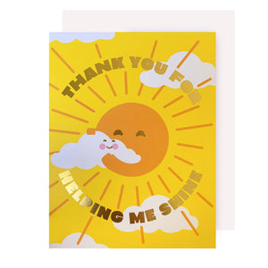 Thank You for Helping Me Shine Card by The Social Type