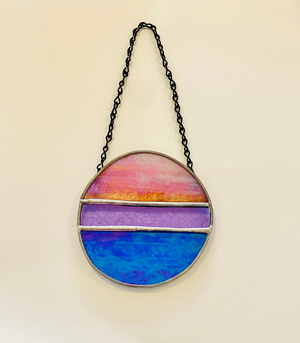 Bi Pride Circle by Queer Stained Glass