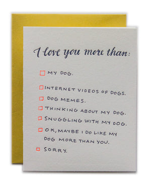 Dog Love Card