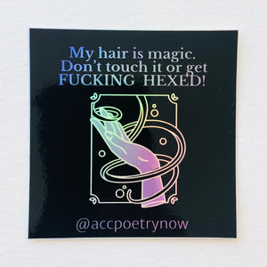 My Hair is Magic Sticker by Ashley Cornelius