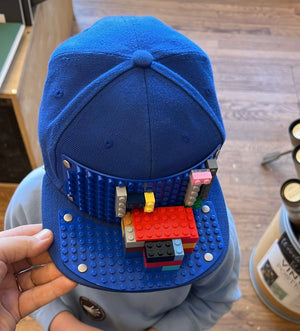 Blue Blocks Snapback Hat