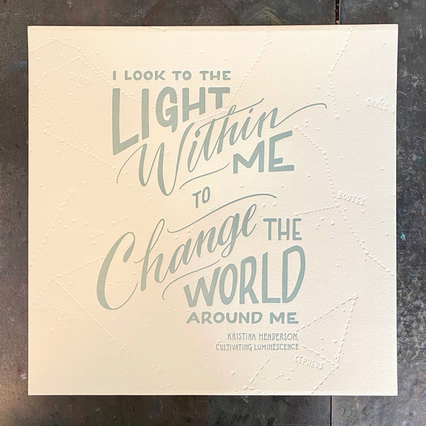 The Light Within Me Print for Cultivating Luminescence