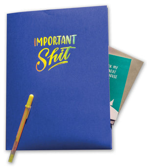 Pocket Folder: "Important Shit"