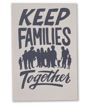 Keep Families Together Postcard