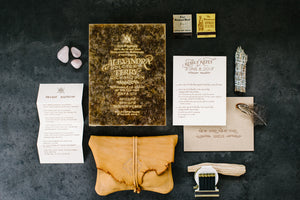 Alex Bolotow and Terry Richardson's Wedding Invitation by Ladyfingers Letterpress