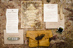 Alex Bolotow and Terry Richardson's Wedding Invitation by Ladyfingers Letterpress