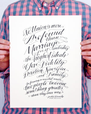 Marriage Equality Letterpress Print