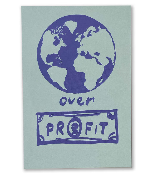 Planet Over Profit Postcard
