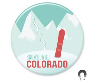 Snowboard Colorado Big Magnet