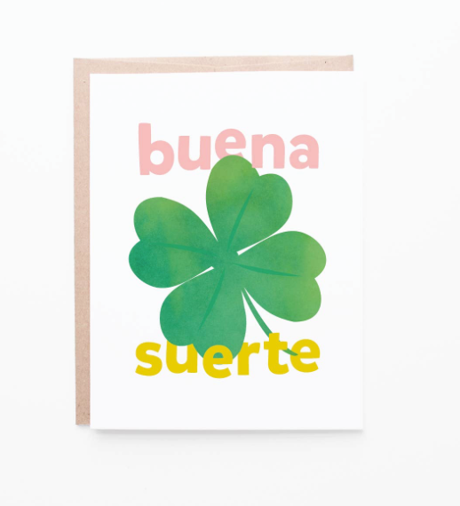 Buena Suerte card by Graphic Anthology