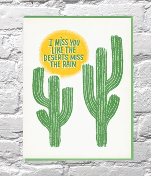 Like the Deserts Miss the Rain Card by Bench Pressed