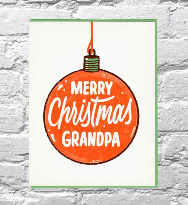 Merry Christmas Grandpa Card by Bench Pressed