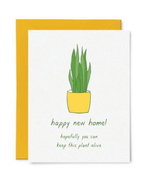 Housewarming Plant Card by Little Goat Paper