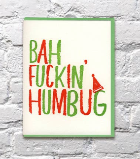 Bah Humbug Holiday Card by Bench Pressed