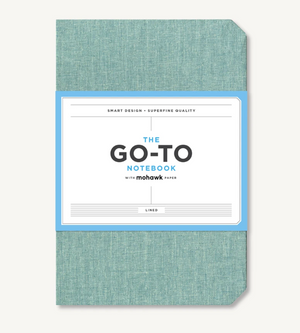 Go-To Notebook with Mohawk Paper, Sage Blue Lined