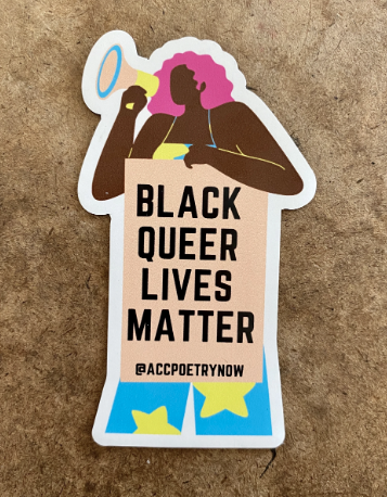 Black Queer Lives Matter Sticker by Ashley Cornelius