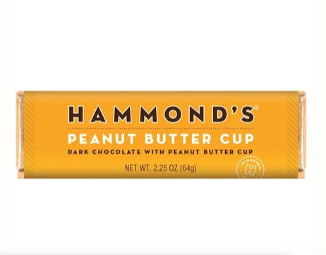Peanut Butter Cup Dark Chocolate Candy Bar by Hammond's