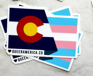 Colorado Trans Flag Sticker