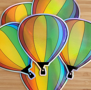 Hot Air Balloon Sticker (3")