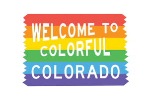 Colorful Colorado Rainbow Sign Shirt