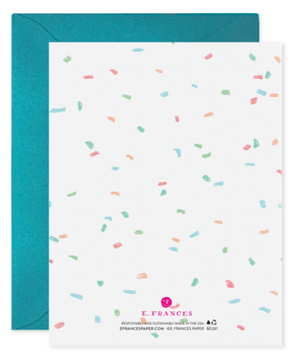Confetti Birthday Card by E. Frances