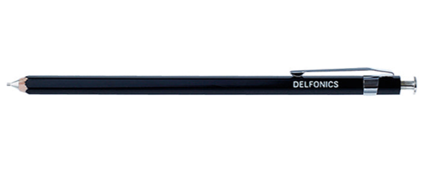 Small Black Mechanical Pencil by Delfonics Ladyfingers Letterpress