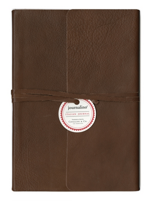Brown Leather Journalino Slim 5 x 7 inches