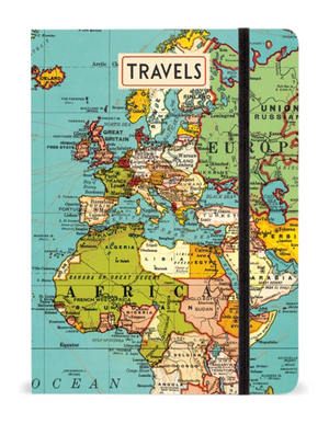 Vintage Map Large Notebook