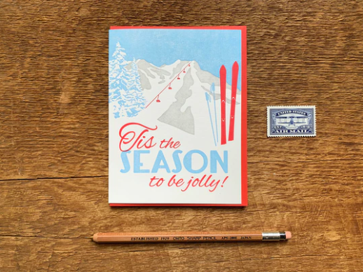 Tis Skis Card by Noteworthy Paper & Press