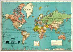World Map Bacon
