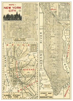 NYC MAP Print
