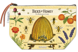 Bees & Honey Vintage Pouch by Cavallini