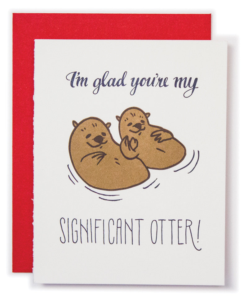 this is my significant otter - Significant Otter - Sticker