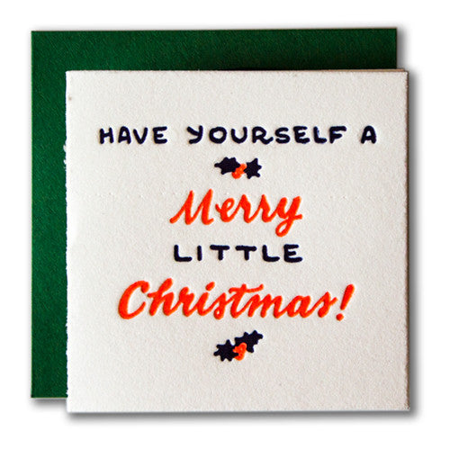Merry Little Christmas Tiny Holiday Card