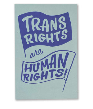 Trans Rights Are Human Rights Postcard