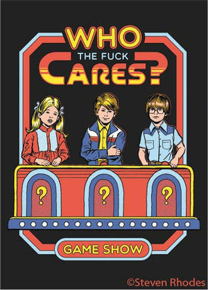 Who the fuck cares? magnet by Ephemera